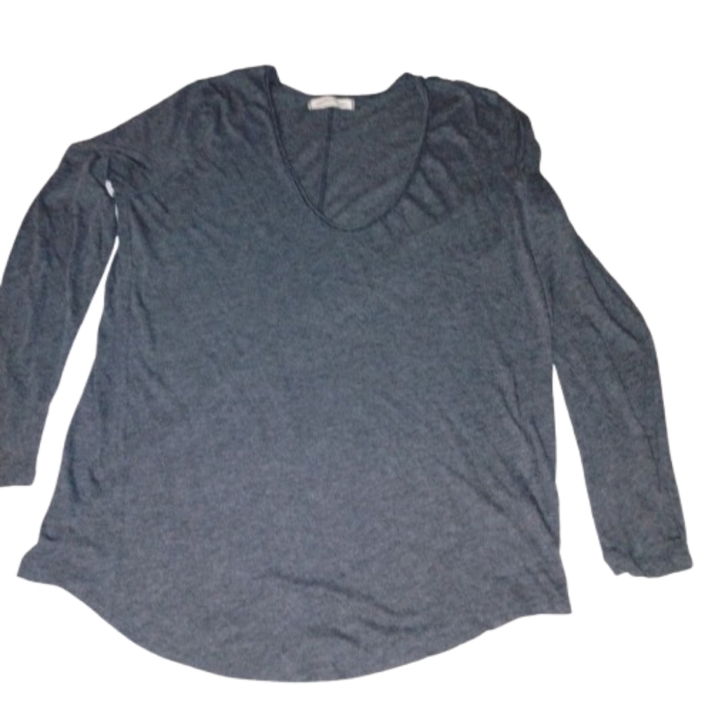 We The Free Deep V-Neck Long Sleeve Tee XL | Soft Cotton | Boho Casual